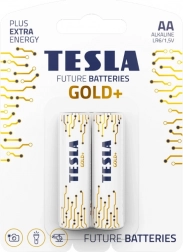 Alkalické batérie Tesla Gold+ 1,5V (2 kusy)
