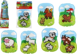 Pískací vankúšik Moje prvé zvieratká 12 × 9 × 2 cm