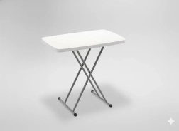 Skladací turistický a cateringový stôl s nastaviteľnou výškou 76,5 × 49,5 cm