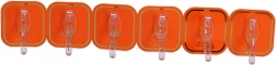 Samolepiace háčiky 6 ks – oranžové
