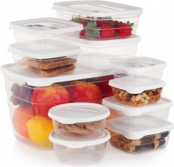 Sada plastových dóz na potraviny s vekom, 11 ks