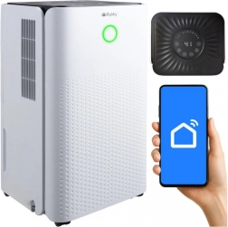 Odvlhčovač vzduchu RUHHY s Wi‑Fi, 12 l/24 h, tichý kondenzačný odvlhčovač s hygrostatom a časovačom