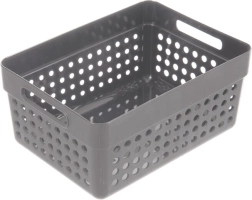 Košík Terra z plastu UH, sivý 15,5 × 11,5 × 7,3 cm