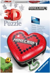 Ravensburger 3D puzzle srdce Minecraft, 54 dielikov