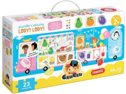 Puzzle s otvormi Zmrzlina! Zmrzlina!