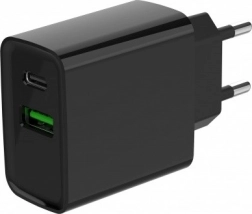 Rýchlonabíjačka USB‑C + USB‑A 20 W, čierna