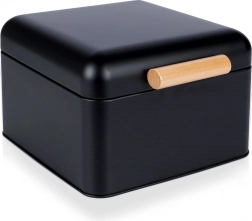 Kovový chlebník čierny 22 × 20 × 14 cm