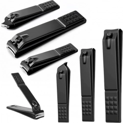 sada čiernych klieštikov na nechty 3 ks – veľké, malé a šikmé