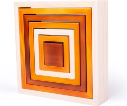 Bigjigs Hračky drevené skladacie štvorce pre deti