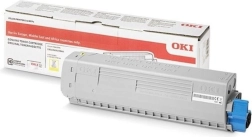 Žltý toner pre tlačiarne OKI C824, C834 a C844, 5000 strán
