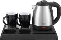 Hotelová kanvica 1,2 l z nehrdzavejúcej ocele s uvítacím táckom ADLER AD 1354