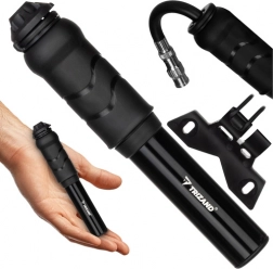 Ručná cyklo pumpička TRIZAND s držiakom na rám, kompaktná hliníková, 7 bar