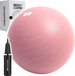 Gymnastická lopta BodyCore 65 cm ružová - 1 kus