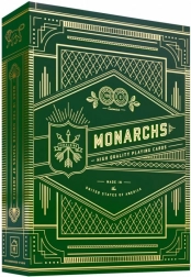 Hracie karty Monarchs zelené