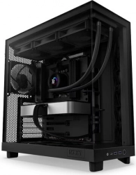 Počítačová skriňa NZXT H6 Flow s bočným oknom čierna