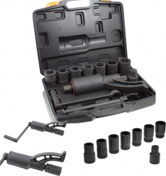 planetový prevodový kľúč na kolesá TIR 1:58, 5500 Nm, 7 nadstavcov 24–38 mm