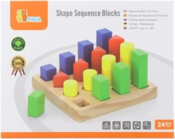 Drevená vkladačka – farby a tvary