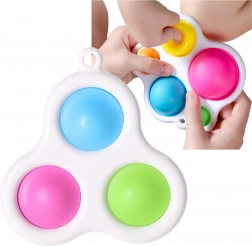 Zmyslová hračka Kľúčenka Simple Dimple