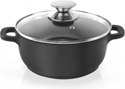 Granitový hrniec so sklenenou pokrievkou GRANDE 16 cm, 1,4 l