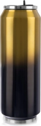 Termohrnček v tvare plechovky 700 ml čierno‑zlatý