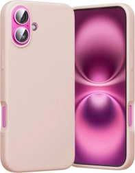 silikónové puzdro s MagSafe pre iPhone 16 Plus ružové Vention