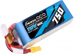 LiPo batéria 3S 11,1 V 750 mAh 60C s konektorom XT30 Gens Ace