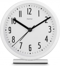 Budík Hama Skye, biely, 11,3 cm