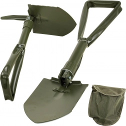 Skladacia multifunkčná lopata s krompáčom v puzdre