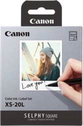 Canon Selphy Square XS-20L farebný atrament a samolepiace štítky (20 výtlačkov)