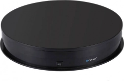 Elektrický otočný stolček Puluz s displejom 30 cm USB čierny