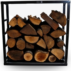 Stojan na palivové drevo Bituxx – štíhly oceľový dizajn 100 cm