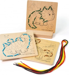 Bigjigs Toys Prevliekacie čísla Dinosaury