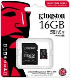 Priemyselná pamäťová karta microSD 16 GB CL10 UHS‑I Kingston