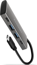 AXAGON HMC-4G2 USB-C hub 10 Gb/s, 2x USB-A + 2x USB-C, kábel 13 cm