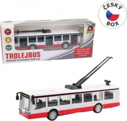 kovový trolejbus na spätný chod 16 cm