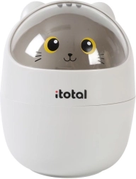 Mini odpadkový kôš na stôl sivá mačka