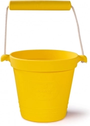 Silikónové plážové vedierko BIGJIGS TOYS – žlté