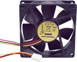 Kompaktný počítačový ventilátor s 3-pinovým konektorom