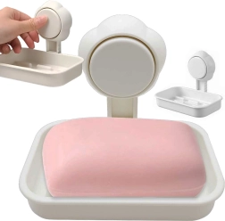 Nástenná kúpeľňová miska na mydlo s prísavkou