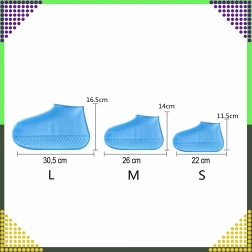 Vodotesné silikónové návleky na topánky proti dažďu, protišmykové – veľkosť M