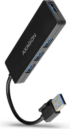 Axagon HUE-G1A tenký 4‑portový USB hub 3.2 Gen 1 s káblom USB‑A 14 cm