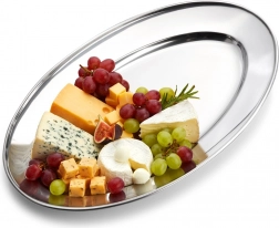 Oválny nerezový podnos 34 × 21,5 cm