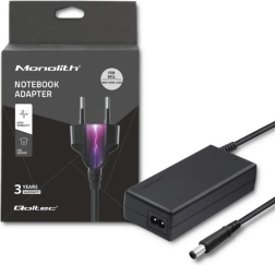 Napájací adaptér pre notebook 90 W, 19.5 V, 4.62 A, konektor 7.4 × 5.0 mm s pinom – Qoltec pre DELL
