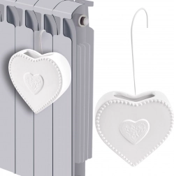Keramický zvlhčovač na radiátor v tvare srdca 200 ml