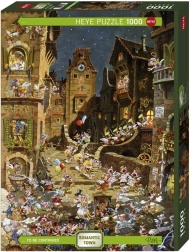 Puzzle 1000 dielikov – romantické mesto, noc
