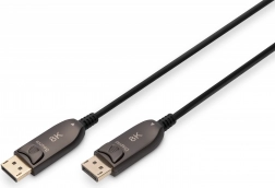 Hybridný DisplayPort kábel 1.4 AOC 8K 60 Hz DP–DP 20 m – čierna