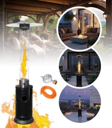 Vonkajší plynový terasový ohrievač s viditeľným plameňom 5000–12500 W