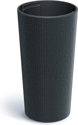 Kvetináč Lamia Slim Eco Wood antracit