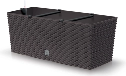 Samozavlažovací ratanový truhlík 50 cm umbra