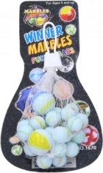 Sklenené cvrnkacie guľôčky Mramor